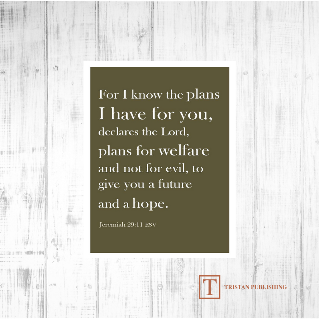 For I Know The Plans - Jeremiah 29:11 - 7014